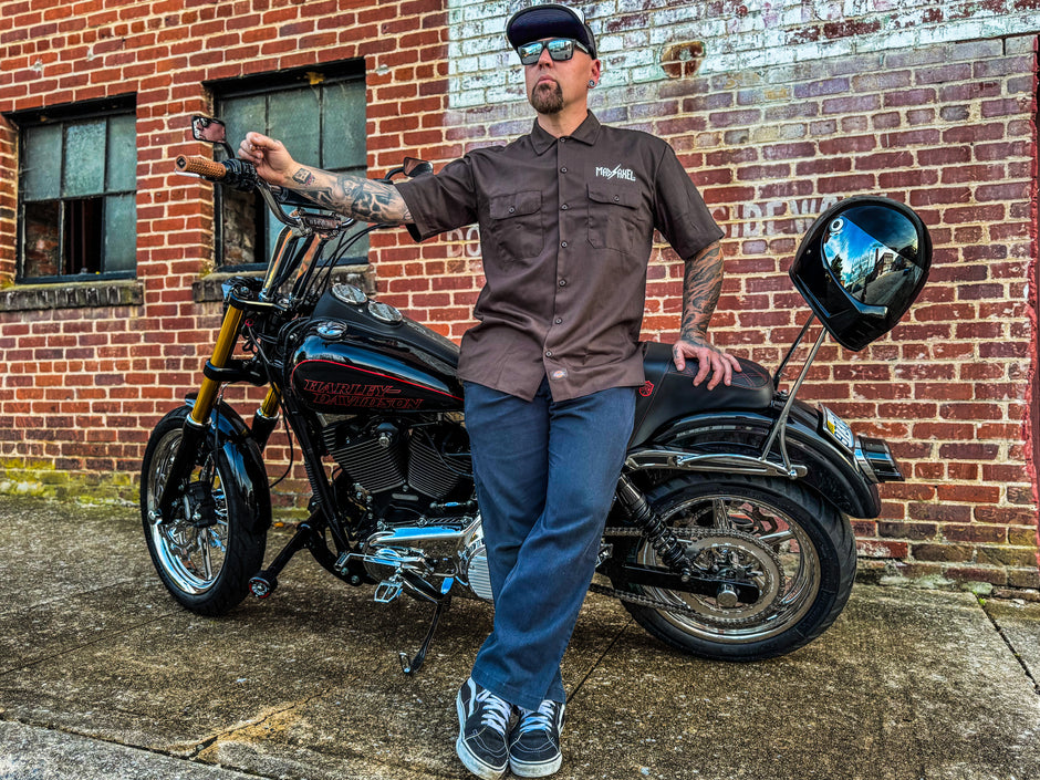 Mad Axel Co. "Flying Wheel" Brown Dickies