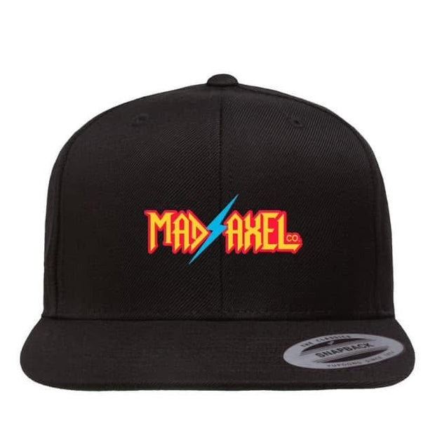 Mad Axel Co. "Blue Lightning Bolt" Black SnapBack Hat