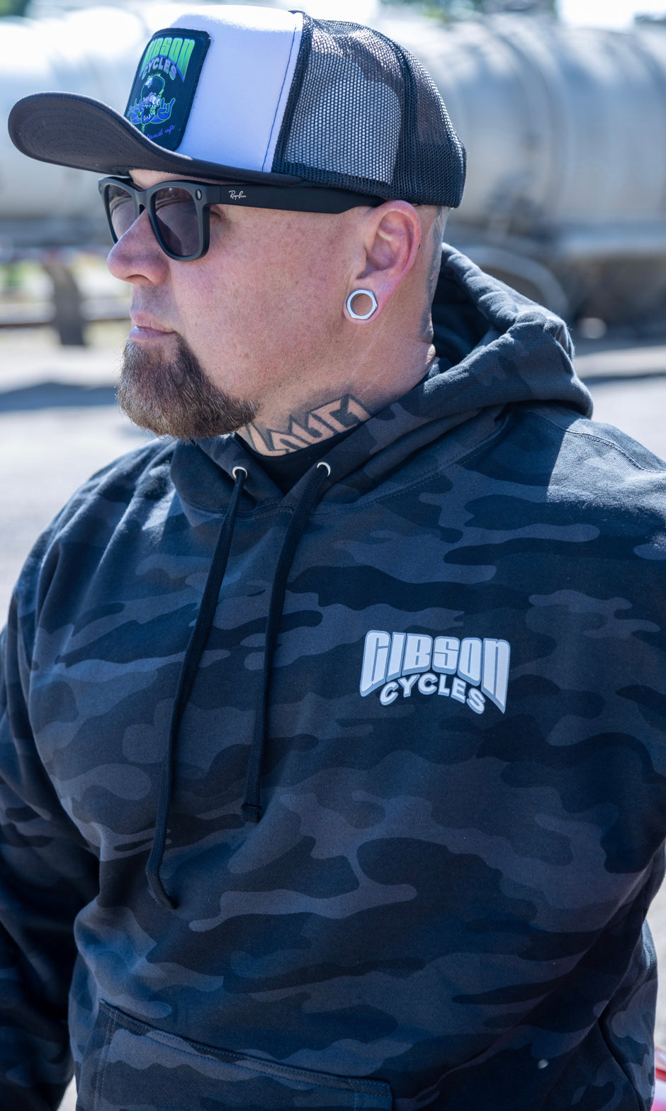 Gibson Cycles Camo Hoodie
