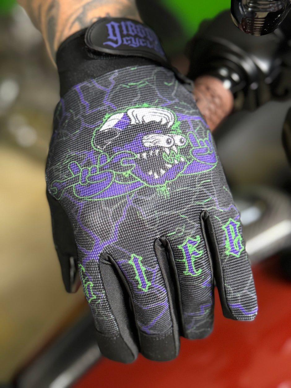 'Live Life' Moto Gloves