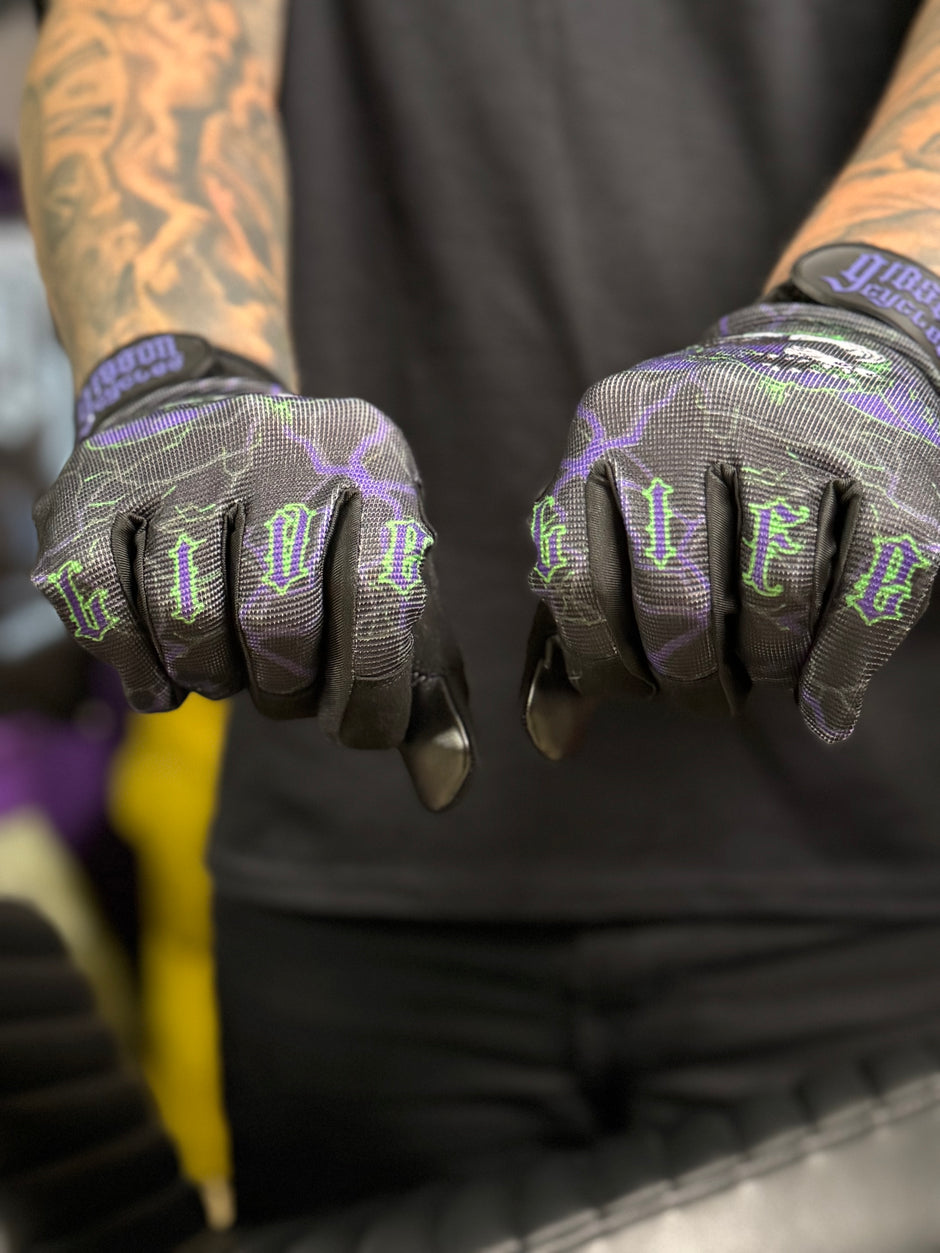 'Live Life' Moto Gloves