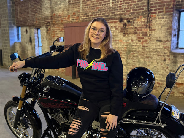 Mad Axel Co. "Yellow Lightning Bolt" Crewneck Sweatshirt