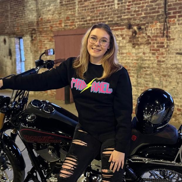 Mad Axel Co. "Yellow Lightning Bolt" Crewneck Sweatshirt