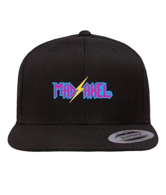 Mad Axel Co. "Yellow Lightning Bolt" Black SnapBack Hat