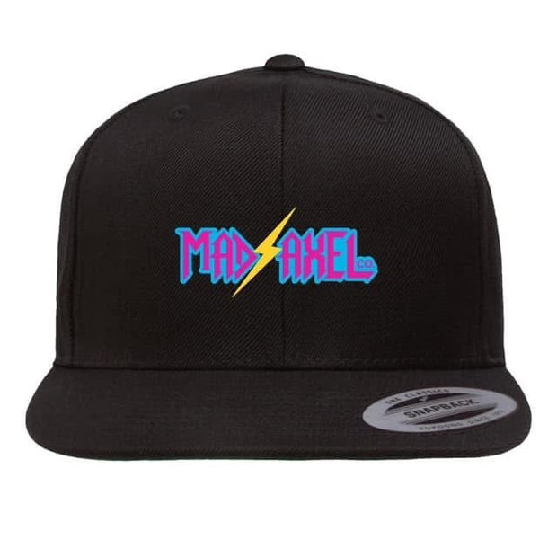 Mad Axel Co. "Yellow Lightning Bolt" Black SnapBack Hat